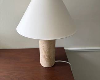 $160. Table top stone base lamp 19"h x 14"w. Originally $225