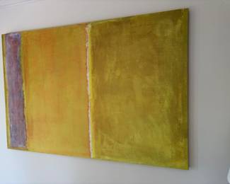 $190 Abstract art on canvas. 54"w X 36"h.