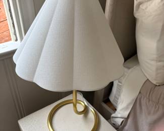 $360. Pair of Visual Comfort table lamps. 13 inches deep by 23 inches high. Originally $400 each. Another pair available shown in another room.