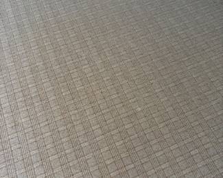 $2,400 Neutral bound custom rug. 11‘1“ by 16‘1“. (Orig. $5000)
