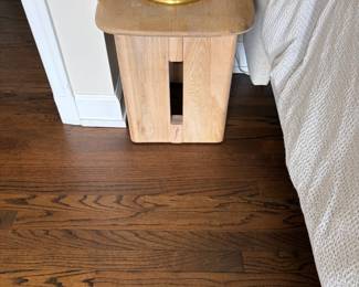 $480 Pair of West Elm side tables. 18' x 18' x 18.5"h. Originally $675 each.