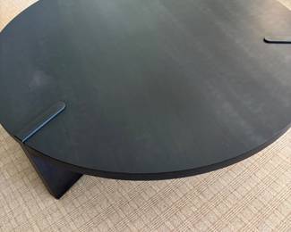 $780 Solid wood round coffee table. 47" diam. X 14"h. (orig. $1,700)
