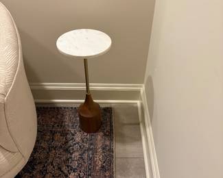$200 pair of West Elm side tables. 9.5 inches diameter by 22.5 inches high. Originally 250 each.