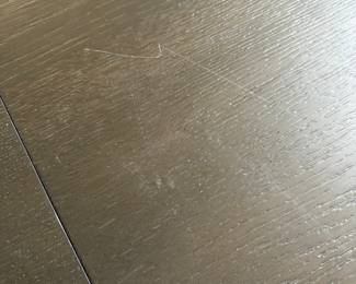 Close up of one small surface scratch - easily fixed and flash distorts color.