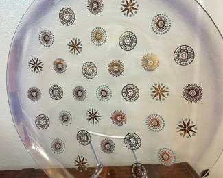 Dorothy Thorpe Glama Glass platter