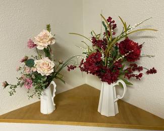 Many floral arrangements