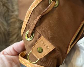 LV backpack detail