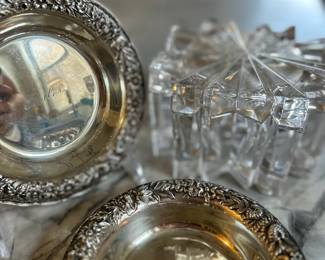 S. Kirk & Son bowls, Mikasa crystal snowflake