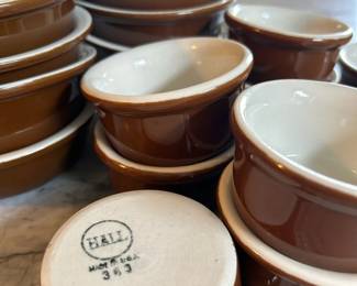 Vintage Hall bowls and ramekins