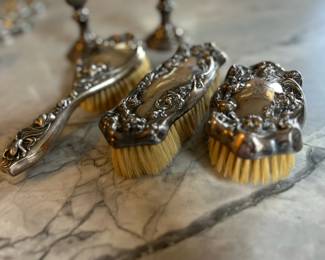 Silver plate brushes