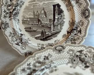 Transferware plates