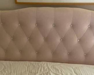 king size velvet covered headboard