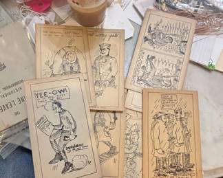 1919 Louis E. Woolf World War I Humorous Postcard Collection