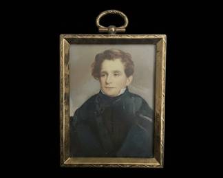 Thomas Sully (Attributed) Portrait Miniature of Major George Bender