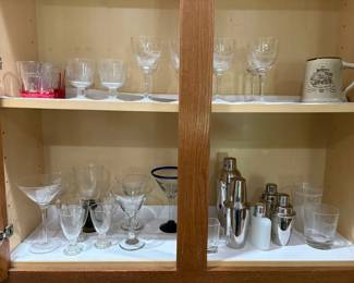 Glassware, Shakers And Other Barware