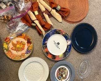 Placemats, Napkins, Napkin Rings, Other Plates