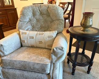 Upholstered Swivel Rocker
