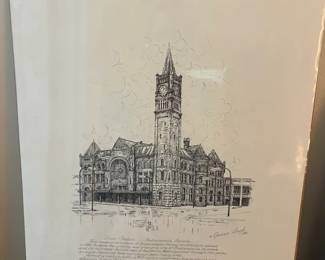 011 Union Station Indianapolis Print Unframed By Geneva South
