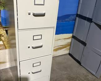 File Cabinet In Light Beige
