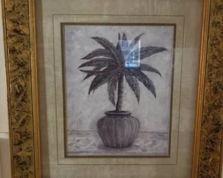 014 Palm Tree Print Framed