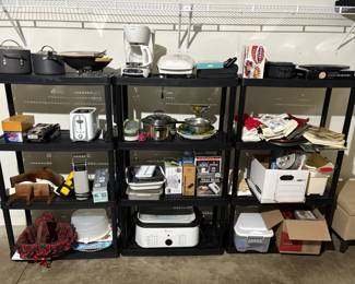 Small Kitchen Appliances, Pots And Other Items Shelves Sold Separately