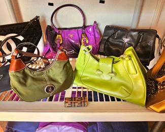 Women's handbags.