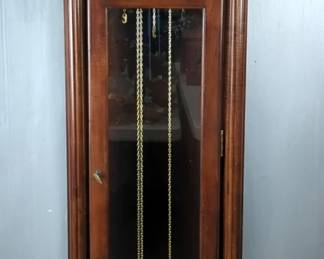 Ridgeway Tempus Fugit Grandfather Clock, Model 176, Dial QE, Movement B, Finish FRB1, Serial 2978, 75"
