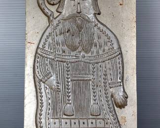 Saint Nicholas Metal Chocolate Mold, Approx 24" x 9.5" x 1"