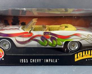 Hot Wheels Lowrider Magazine 1:18 Scale Diecast 1965 Chevy Impala #27635, In Original Box