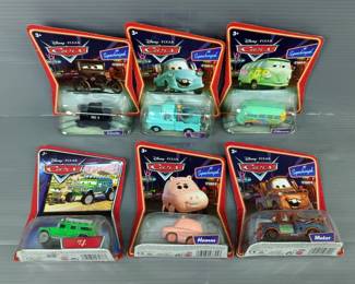 Mattel Disney Pixar "Cars" Die-Cast Models In Original Packaging, Qty 6