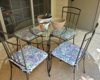 Glass Table w/ 4 Chairs