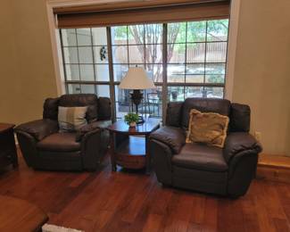 Natuzzi Recliners, Matching End Tables