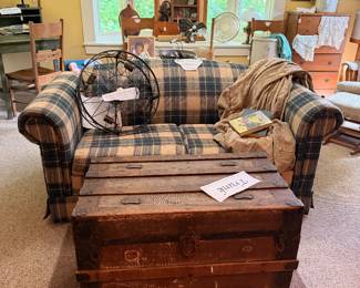 Old Trunk and Hideaway Couch