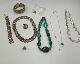 Fashion Jewelry Necklace, Bracelets, Ring and Earring Lot