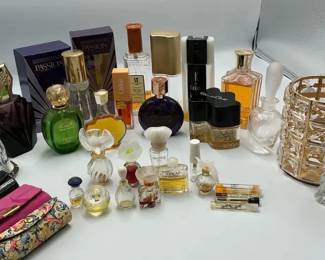 Designer Vintage Perfume Collection with Vanity Accessories