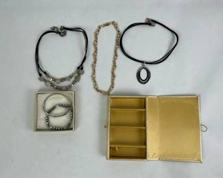 Fashion Jewelry Necklaces Bracelets and Travel Jewelry Case