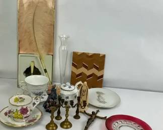 Decorative Home Accents with China Brass and Crystal