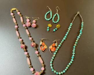 Fashion Beaded Necklaces and Coordinating Earrings
