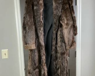 Vintage Adolfo Full Length Fur Coat