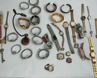 Vintage Wristwatches Pocket Watch Bracelets and Watch Parts