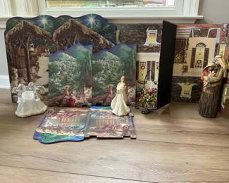 Byers Back Drops Christmas Nativity Displays Figurines and Holiday Village Backdrops