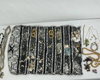 Fashion Jewelry Organizer with Necklaces Earrings Bracelets and Pins