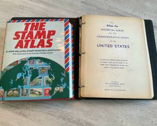 White Ace U.S. Commemorative Stamp Album with Stamp Atlas