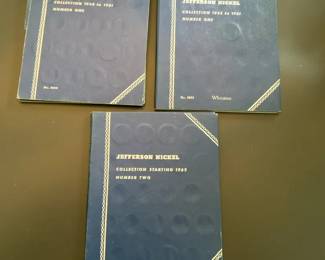 Jefferson Nickel Collection Folders Incomplete