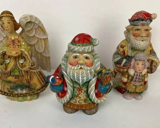 G. DeBrekht HandPainted Holiday Figure and Ornament Collection
