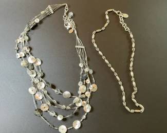 Anne Klein and Chicos Silver Tone Fashion Necklaces