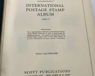Scott International Postage Stamp Album Part V with Worldwide Stamps
