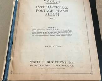 Scott International Postage Stamp Album Part IV with Worldwide Stamps