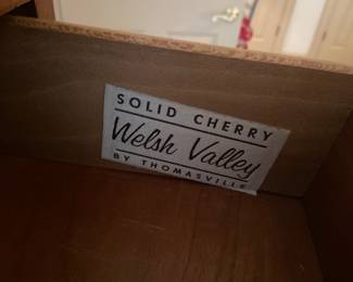 Thomasville, Welsh Valley Solid Cherry
