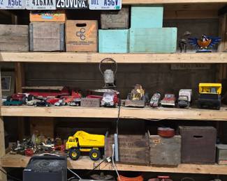 Wood Crates, Vintage Bicycles